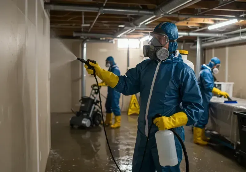 Basement Sanitization and Antimicrobial Treatment process in San Juan County, UT